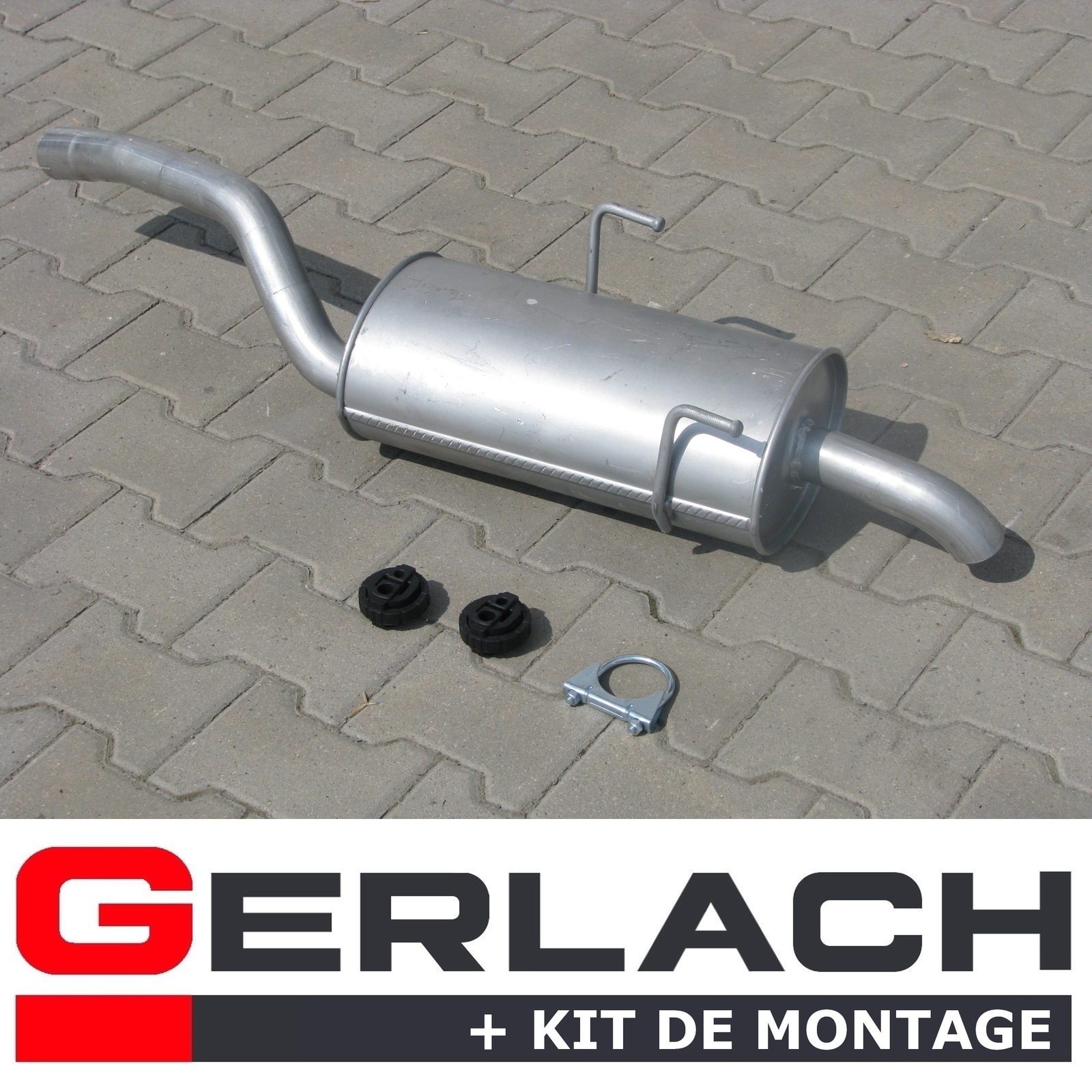 Silencieux arriere F089 finition acier robuste pour Citroen C8 et Phedra 2.0