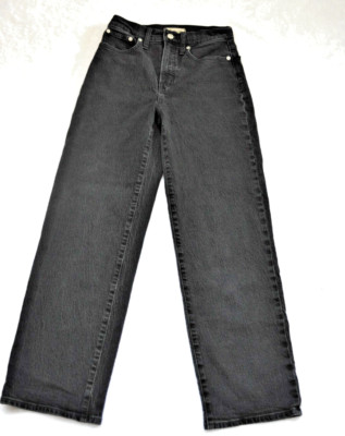 Anthropology Pilcro Womens Black Wide Leg Jeans (The Skipper), Size 25