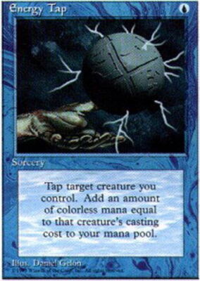 MTG Energy Tap, Moderate Play, English Alternate Fourth Edition 4th