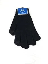 Winter Essentials Texting Gloves in Black One Size Fit All Lightweight