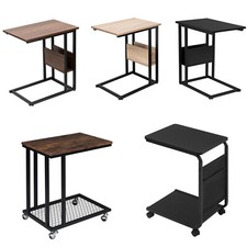 Beistelltisch Couchtisch Sofatisch Laptoptisch Gestell aus Metall C-Form #3192