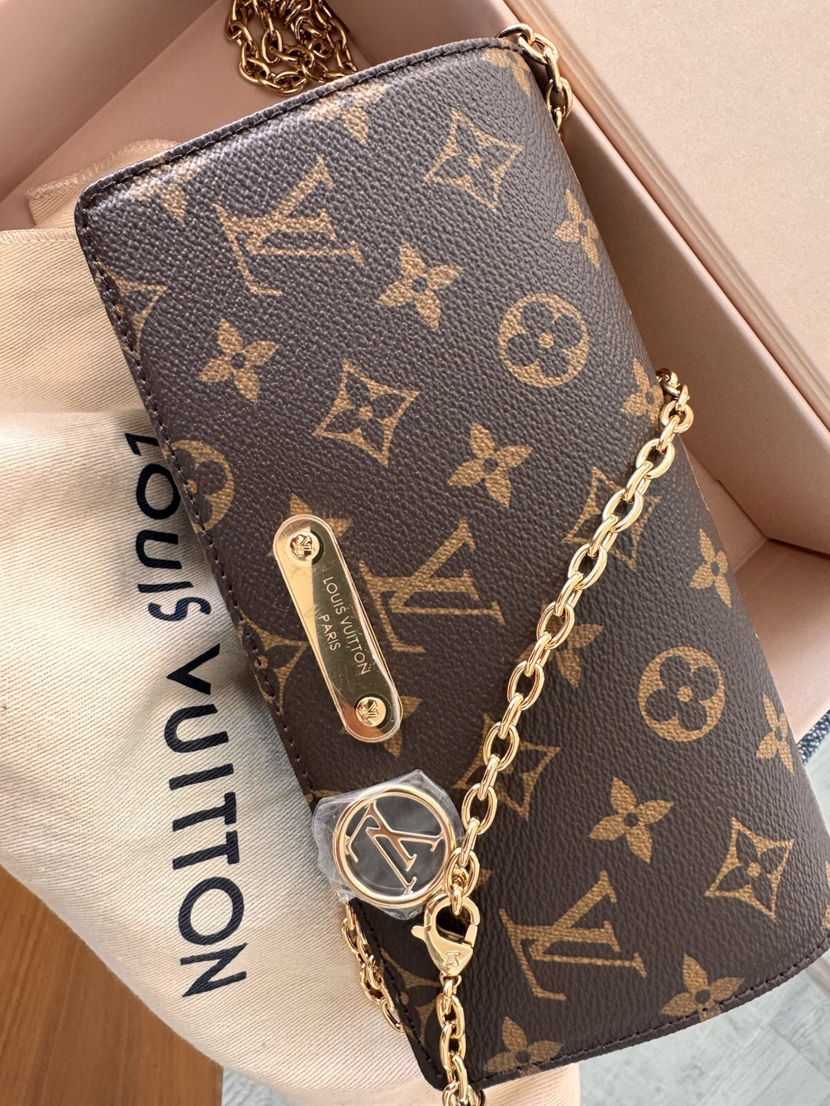 Louis Vuitton Marne Brown Leather Shoulder Bag