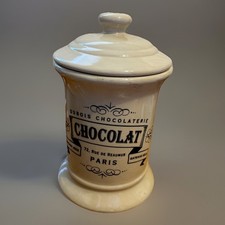 Chocolat Chocolaterie Ceramic Canister Snack Jar Home Kitchen Decor Treat Serve