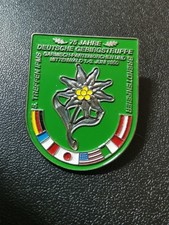 Brustanhänger Abzeichen Bundeswehr - 75 Jahre Deutsche Gebirgstruppe 1990