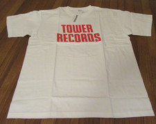 Tower Records T-Shirt Tee Size XL White Tokyo Japan Brand New NWT Free U.S. S&H