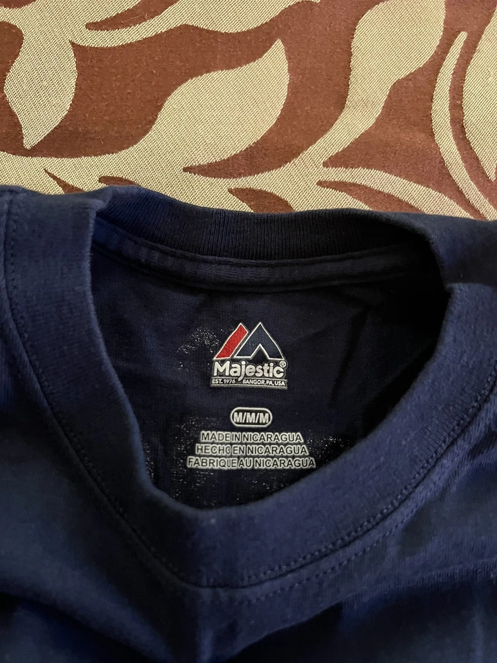 alex rodriguez new york yankees jersey T Shirt Mens Blue Medium Arod Majestic - Image 4 of 4