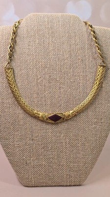 Metropolitan Museum of Art SignedMMA 1977 NMD Etruscan Egyptian Revival Necklace