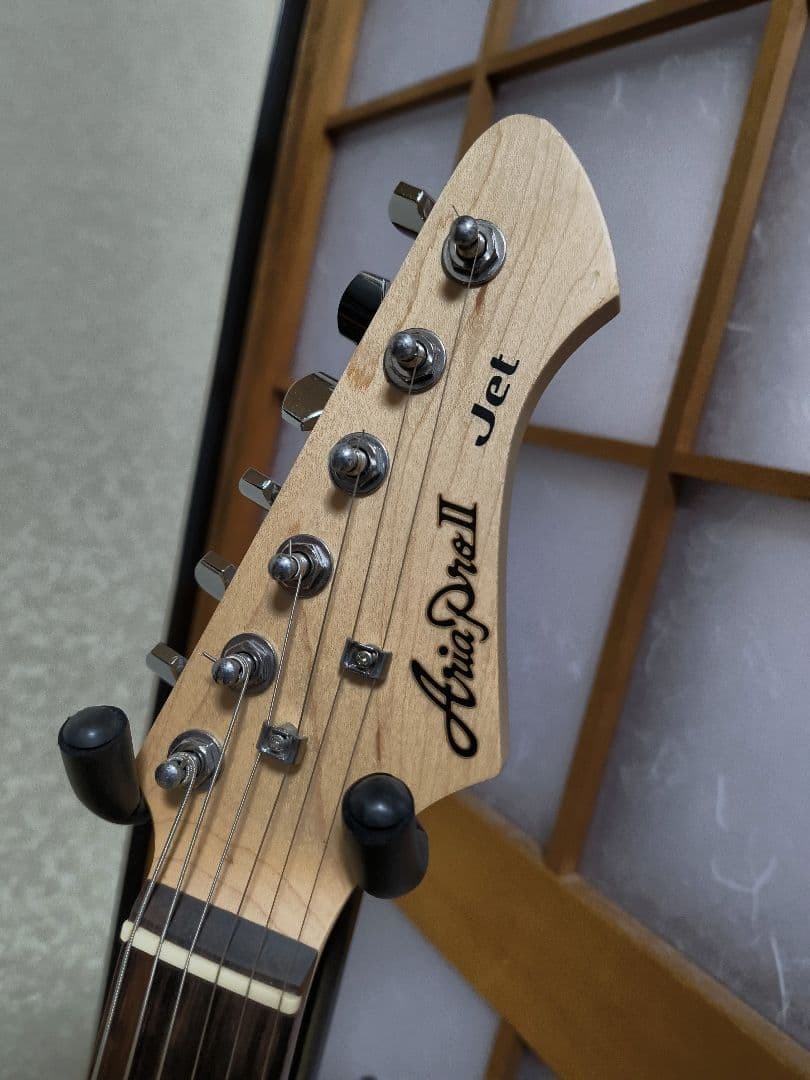 Aria Pro II JET BK 24F P-90 Electric Guitar Japan MIJ Discontinued