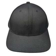 Unbranded Snapback Mesh Back Trucker Hat Black One Size Blank Outdoor