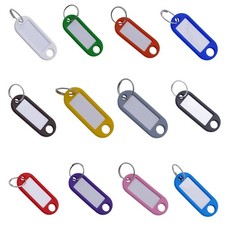 Schlüsselschilder beschriftbar, Schlüsselanhänger mit Ring