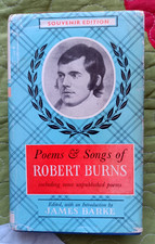 Poems & Songs of Robert Burns: Souvenir Edition Vintage Hardcover 1960 | GOOD