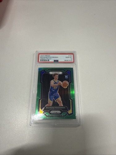 2023-24 Panini Prizm - Brandin Podziemski #147 Green Prizm (RC)