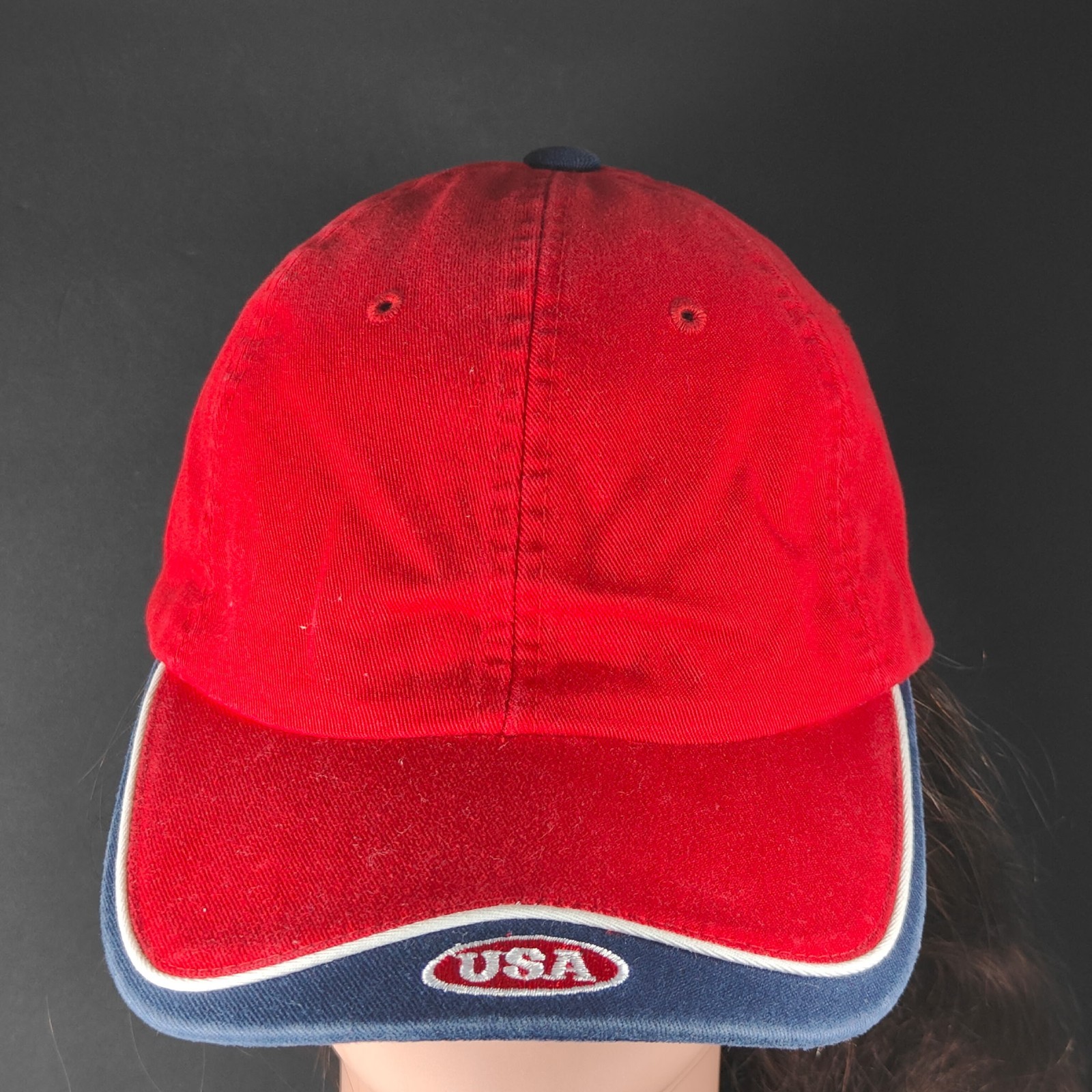 USA Baseball Cap Hook & Loop Adjustable Unisex Ha… - image 1