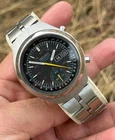 Vintage Seiko Helmet Chronograph 6139-7100 Black Dial Watch