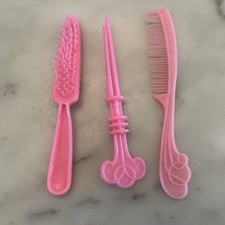Vintage Barbie Quick Curl Doll  Pink Brush Co...