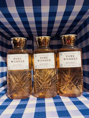 NEW Bath and Body Works Pure Wonder Body Wash 10 Oz Bottles Set Of 3