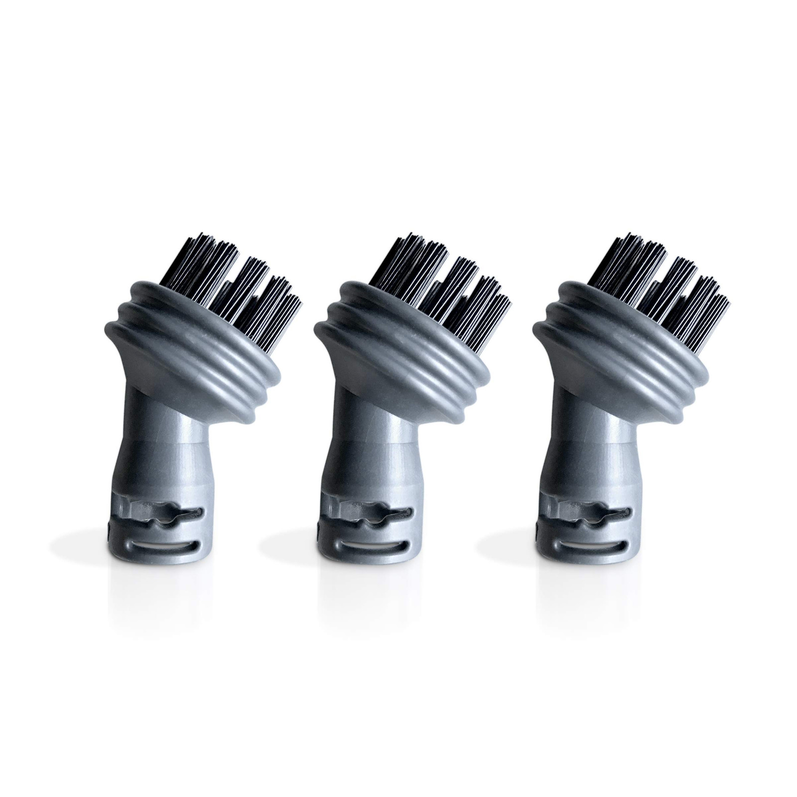 Kit 3 Nylon Round Brushes for Vaporetto Easy, Go, Smart Mop and Smart 100