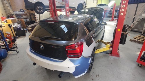 BMW 1 SERIES REAR BUMPER F20, HATCH, M SPORT, W/ PARK SENSOR TYPE, 06/11-02/15 1