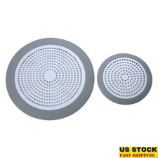 Universal Drain Strainer 2-Pack Stainless Steel Hair Catcher Easy Clean New