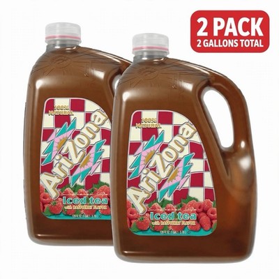 AriZona Iced Tea Raspberry Flavor 2 Pack 2 Gallons Total 256 oz Total
