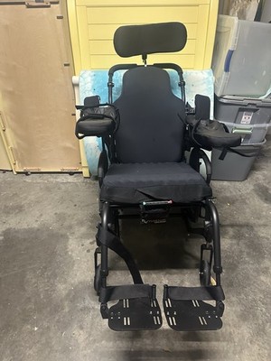 Quickie Tilt-in-Space Manual Wheelchair Reclining Headrest Armrest Pads Black
