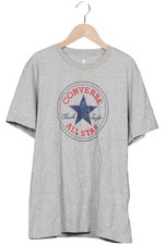Converse T-Shirt Herren Oberteil Shirt Sportshirt Gr. M Baumwolle Grau #krezwbv