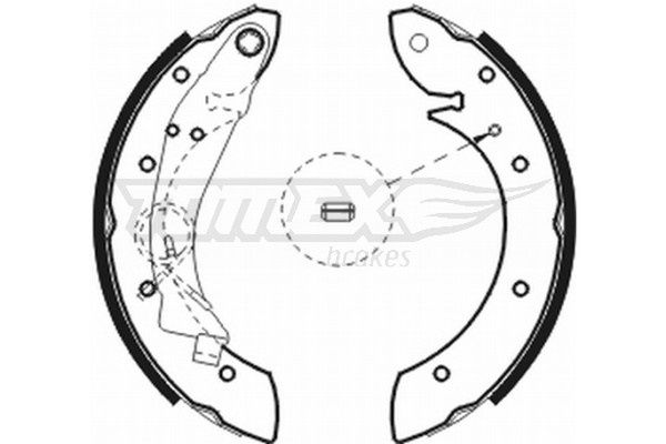 Bremsbackensatz Tomex Brakes TX 20-75 FüR Proton Peugeot Berlingo CitroËN B9 405-image