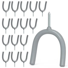POETISKE Screw in U Utility Hooks Wall Mount Garage Storage Organizer Hanger ...
