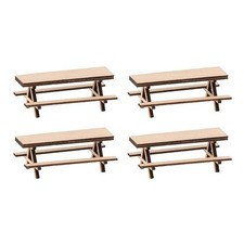 Faller FA180304 4 Picnic Benches, Multi-Colour