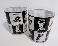 Vintage Zodiac Sex Positions 1960 Cocktail Gl...