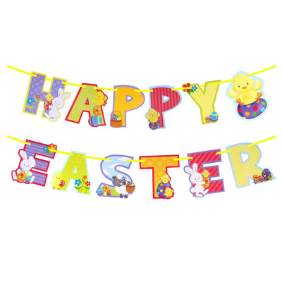 Ostern hängende Banner Wimpel Zimmerdeko - Frohe Ostern E30782