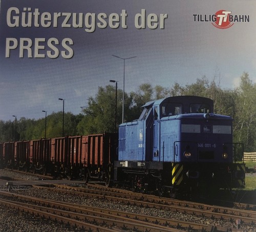 Tillig 01091 4er Set Güterzug Es mit Diesellok BR 346 Ep. VI PRESS - Einmalaufla | Zustand: Neu