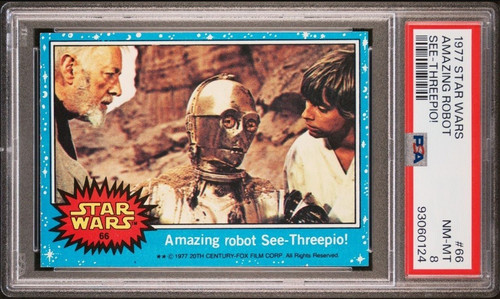 1977 Topps Star Wars #66 Amazing robot See-Threepio!