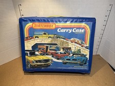 1978 Vintage Matchbox Carry Case Original Blue Trays holds 24 Models No Cars