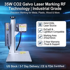 HL Laser DAVI 35W CO2 Galvo Laser Marking Machine Laser Marker Engraver Ornament