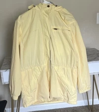 Vintage Northern Reflections  Cottage Essentials Yellow Rain Jacket Hood medium