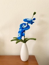 Handmade pipe cleaner flowers; orchid; decoration; vase not included