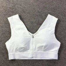 Tommie Copper Sports Bra Womens Large Zip Front Shoulder Support Activewear