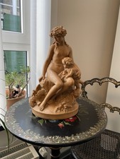 Claude Michel Clodion Vintage Gips Venus und Putto Reproduktion Statue Figur