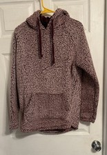 salt creek hoodie sherpa pink medium