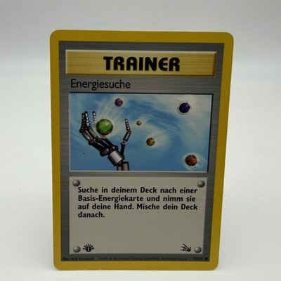 Pokémon Energiesuche 59/62 DE 1. Edition Common Fossil 1999