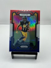 2023 Panini Prizm - Calvin Austin III #255 Red White & Blue Prizm