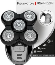 Remington RX5 Ultimate Head Shaver for Bald Men, Easy to Clean with Skin Close