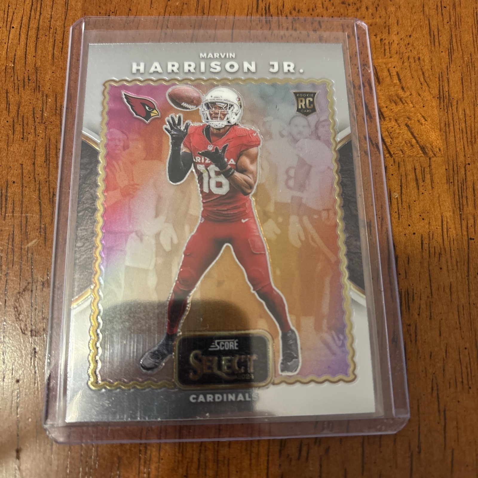 2024 Panini Select #19 Marvin Harrison Jr. Score Select Throwback silver