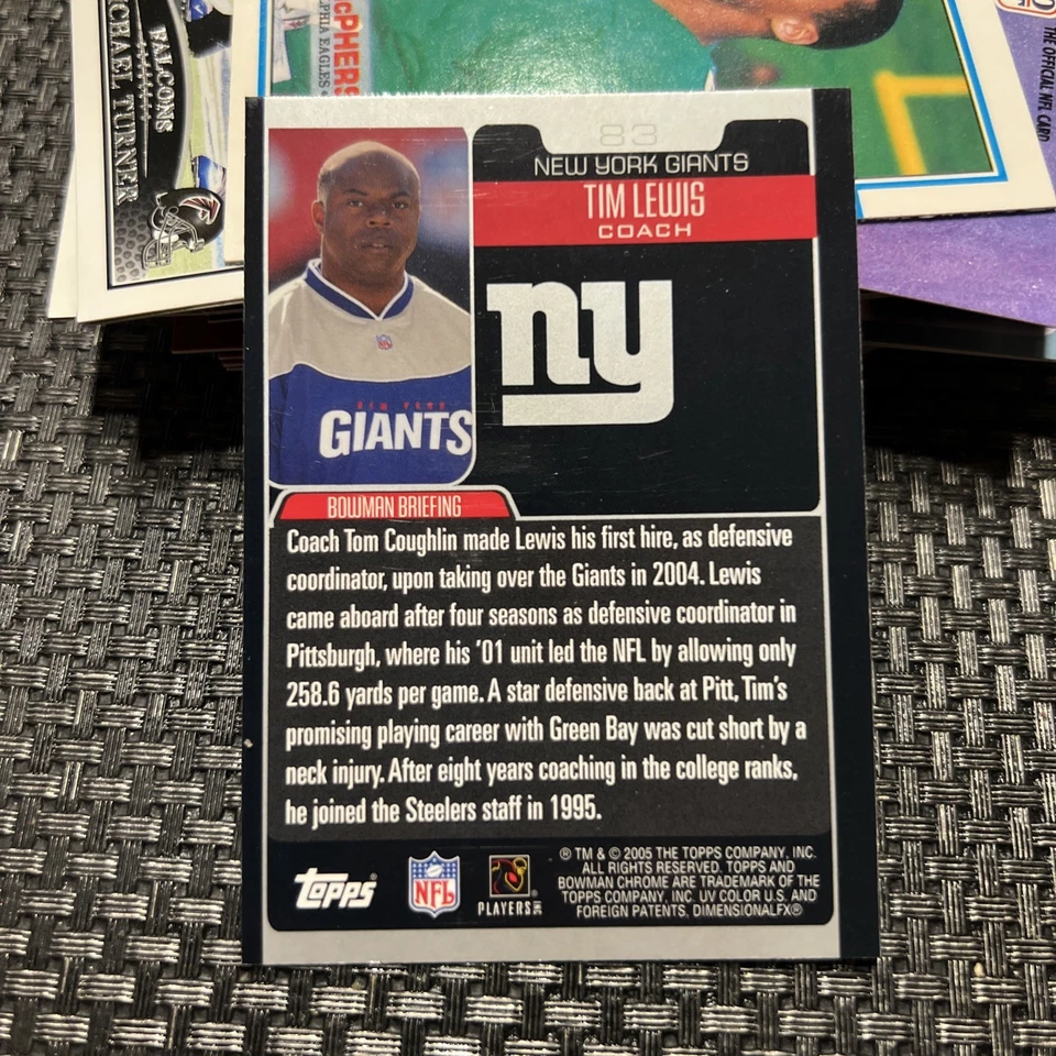 2005 Bowman Chrome - Tim Lewis #83 - Image 2 of 2