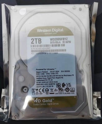 Western Digital Gold 2TB WD2005FBYZ 7200RPM 128MB SATA III 3.5'' HARD DRIVE