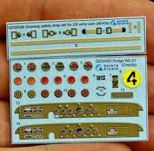 Quinta Studio 1/35 Dodge WC-51 3D Interior/Exterior Color Decals (Zvezda)