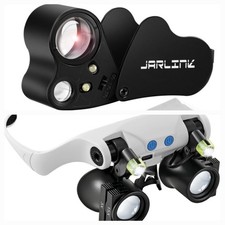 JARLINK LED Magnifying Glasses 14 Lenses Hand...
