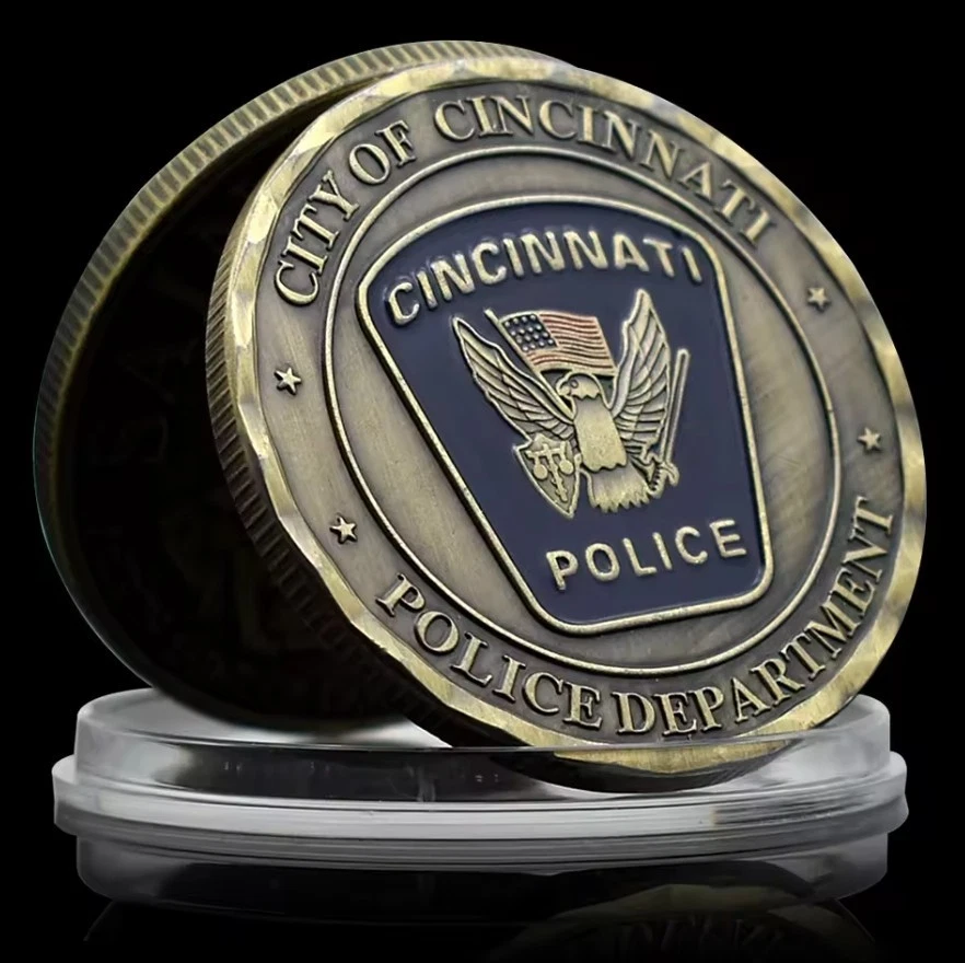 CINCINNATI Police Collector Challenge COIN Gedenk Sammler Münze Abzeichen OHIO