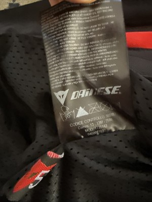 Dainese Super Speed TEX SPR Racing Motorcycle Jacket Size 58 Back